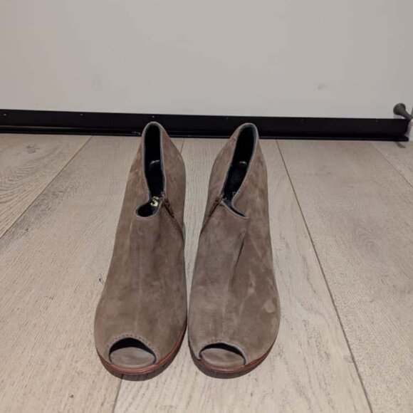 Mishka Peep Toe Suede ankle boots Size 6 - Picture 1 of 2